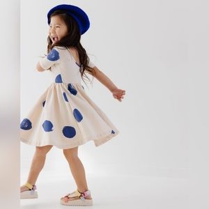 Alice and Ames Short Sleeve Ballet Dress In Painted Dot sz 8